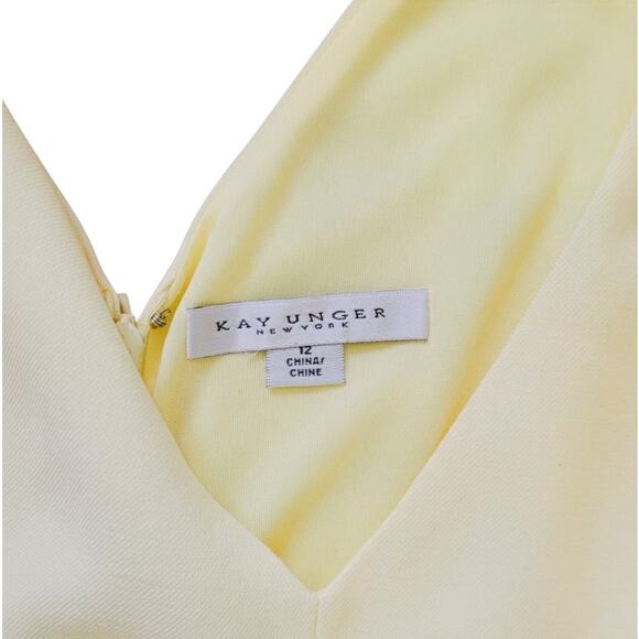 Kay Unger Yellow Dress | Size 12 - Picture 3 of 6